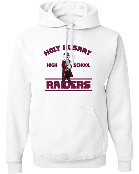 Picture of HRHS Mascot Hooded Sweatshirt (Burgundy Design)